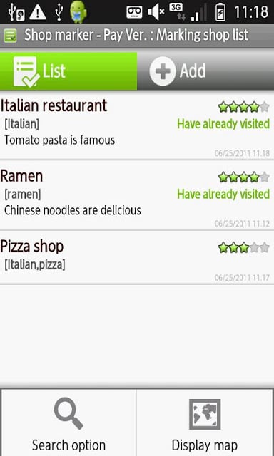 My Restaurant List截图11