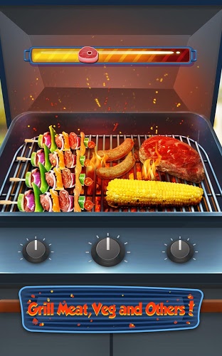 BBQ Kitchen Grill Cooking Game截图1