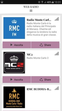 Radio Monte Carlo - RMC截图