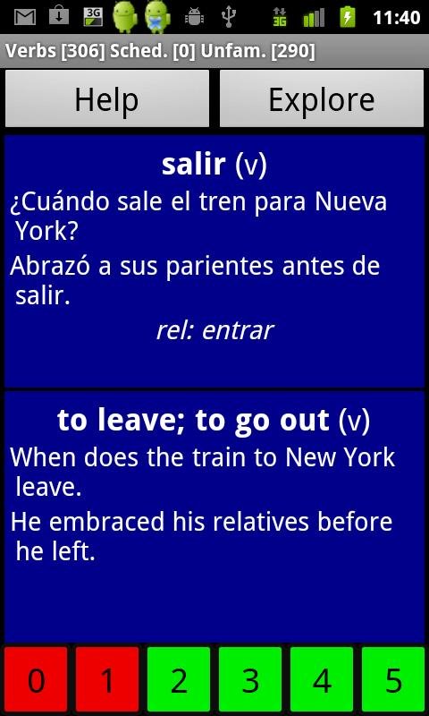 Spanish Basic Vocabulary截图7