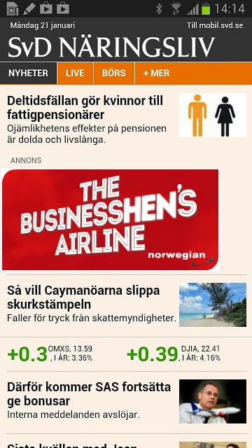 SvD N&auml;ringsliv截图6