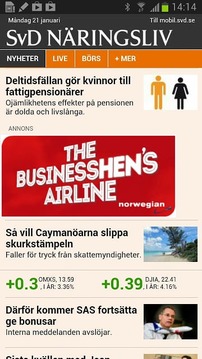 SvD N&auml;ringsliv截图