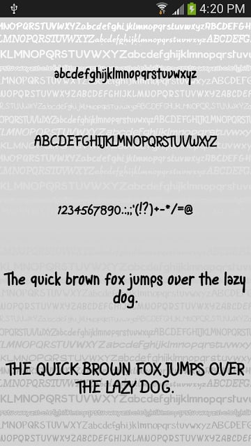 Hand fonts for FlipFont&reg; free截图3