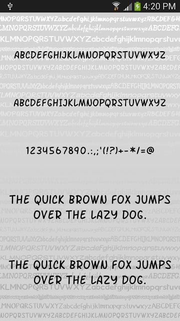 Hand fonts for FlipFont&reg; free截图6