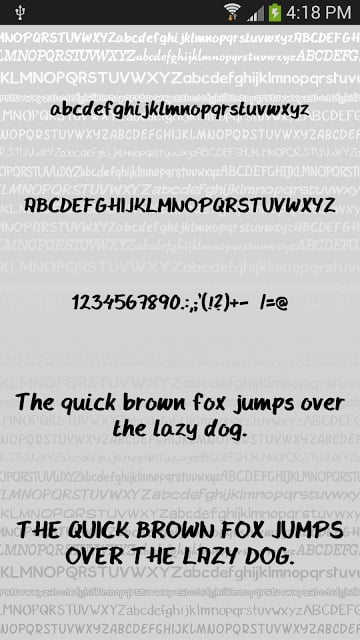 Hand fonts for FlipFont&reg; free截图2