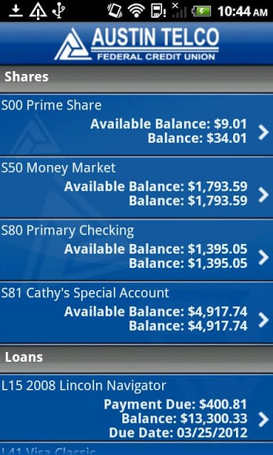 Austin Telco FCU Mobile App截图4
