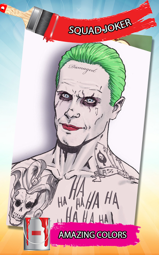 Suicide Joker Game Coloring截图1