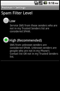 邮差：阻止垃圾短信 Postman : Block Spam SMS截图