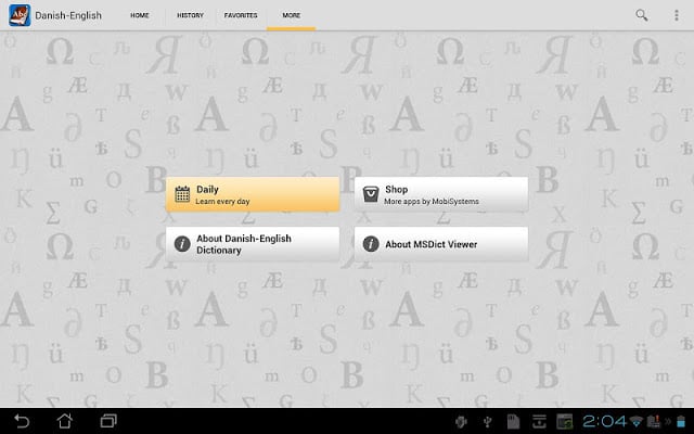 Danish&lt;&gt;English Dictionary截图1