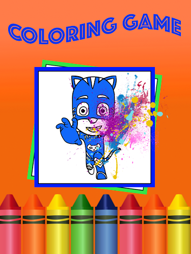 Coloring PJ Hero Game截图1