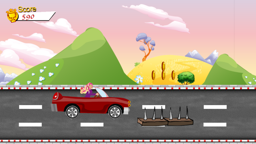 Traffic Car Racing for Barbie截图1