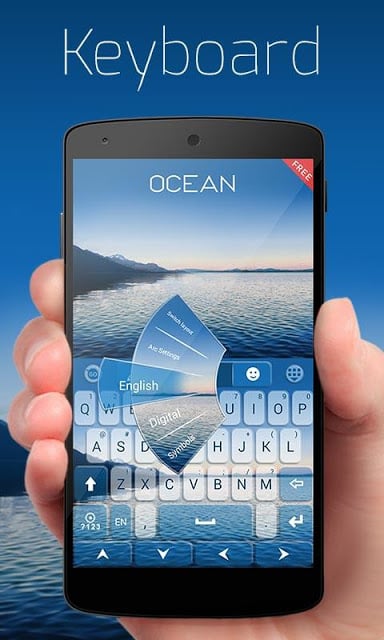 Ocean Emoji GO Keyboard Theme截图9