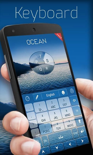 Ocean Emoji GO Keyboard Theme截图5