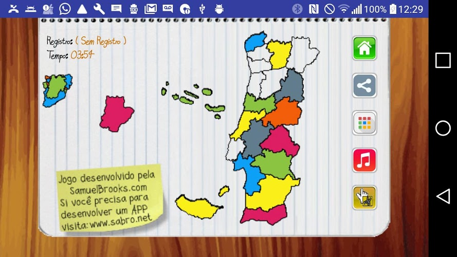 Jogo Mapa de Portugal截图2
