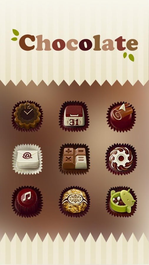 Chocolate Hola Launcher Theme截图3