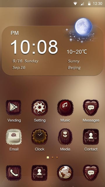 Chocolate Hola Launcher Theme截图1