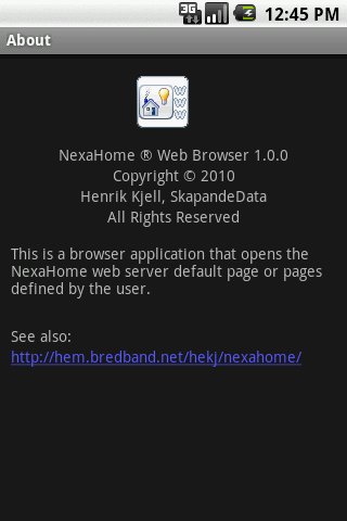 NexaHome Web浏览器截图1