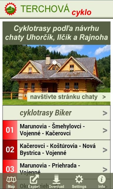 MTB cyklotrasy Terchov&aacute;截图6