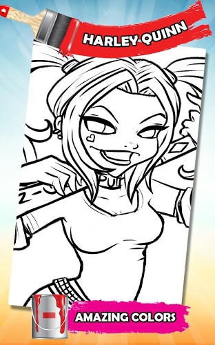 Coloring Book Harley Quinn截图1