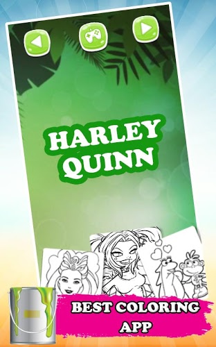 Coloring Book Harley Quinn截图3