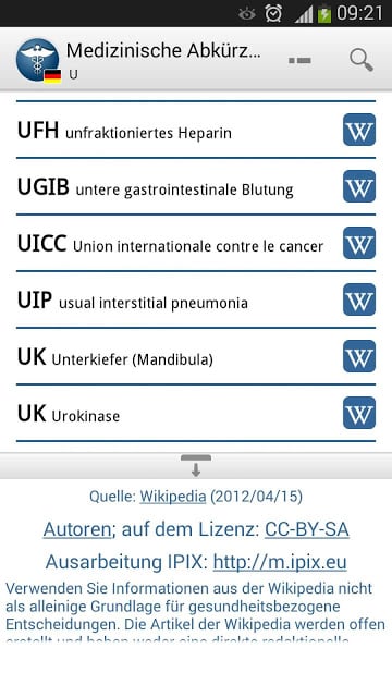 Medical Abbreviations DE截图2