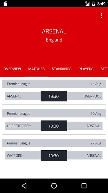 Arsenal Calendar截图6