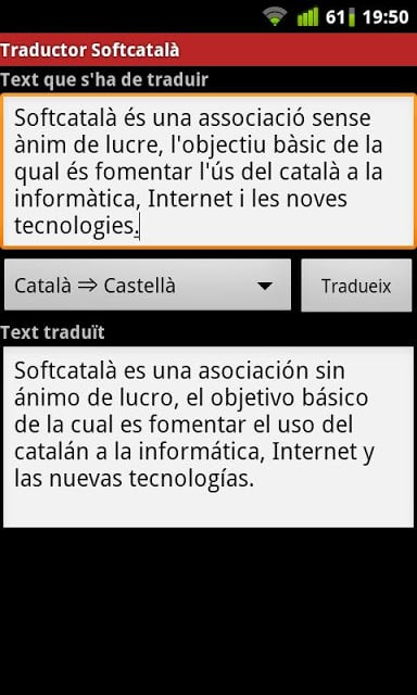 Traductor Softcatalà截图1