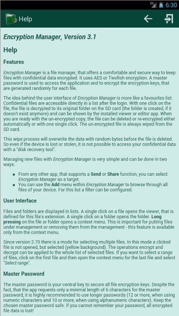Encryption Manager Lite截图2