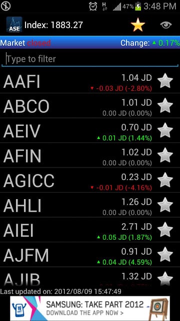 Amman Stock Exchange Explorer截图2