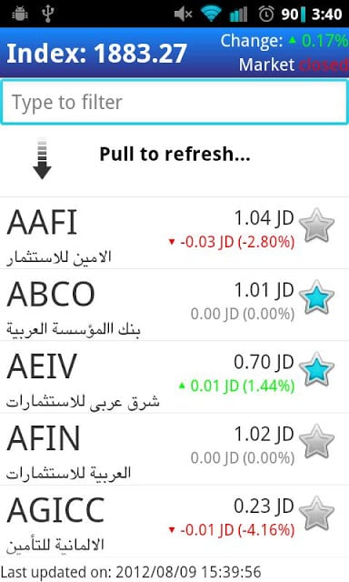 Amman Stock Exchange Explorer截图3