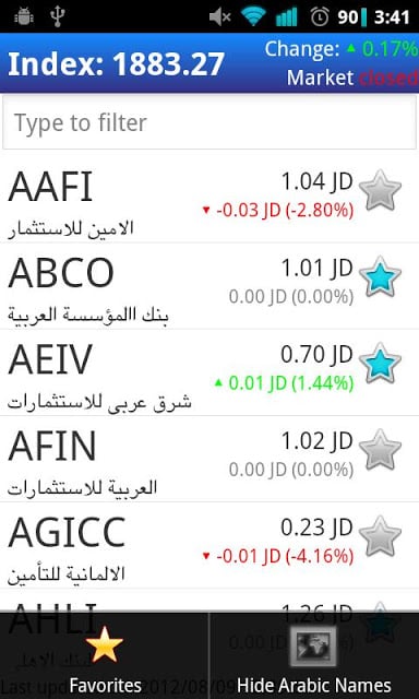 Amman Stock Exchange Explorer截图1