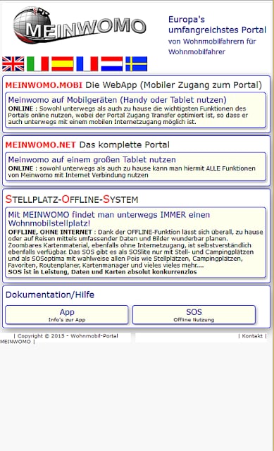 Meinwomo Wohnmobil Stellpl&auml;tze截图2