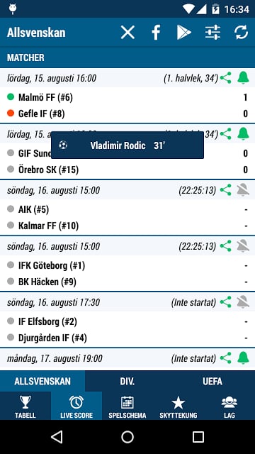 Allsvenskan截图2