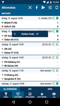 Allsvenskan截图