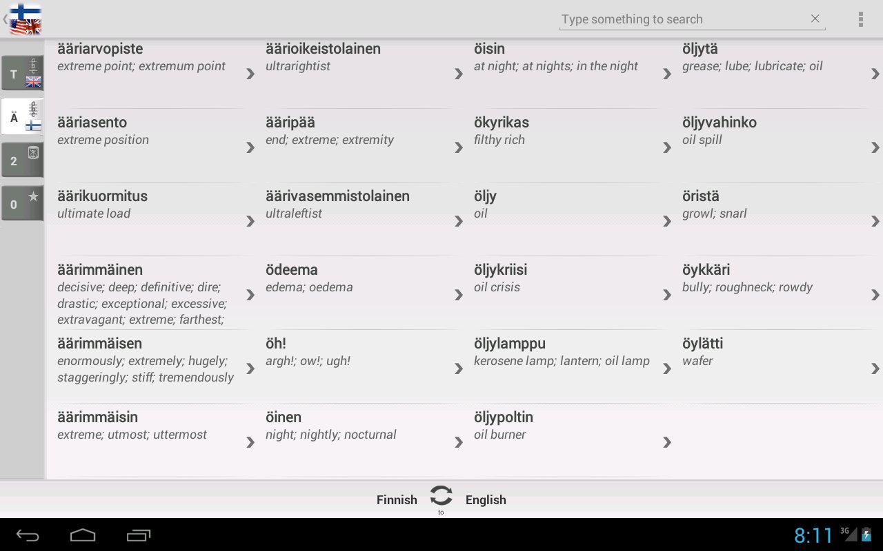 Dictionary Finnish English截图11
