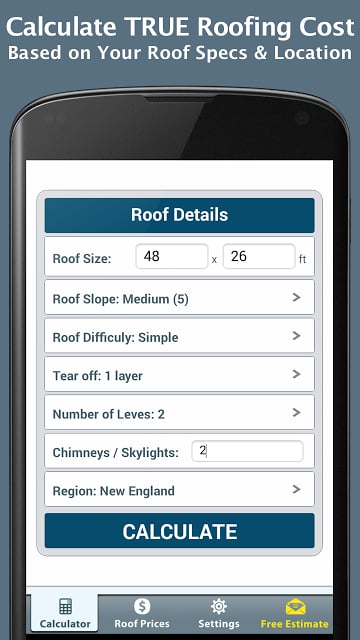 Roofing Calculator Free截图6