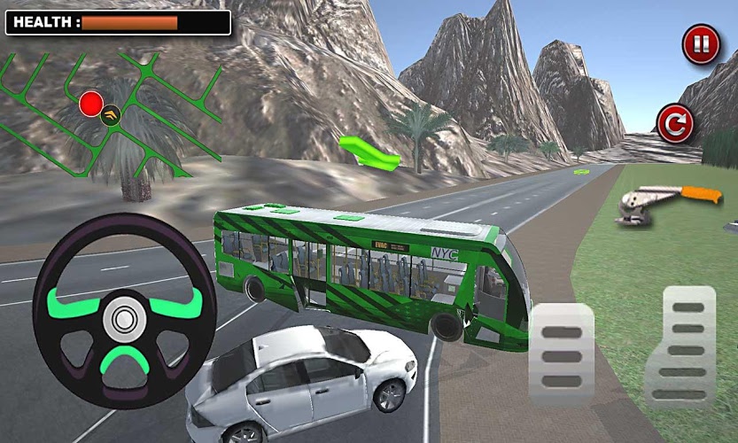 Hill Climb Bus Driver Sim 2016截图3