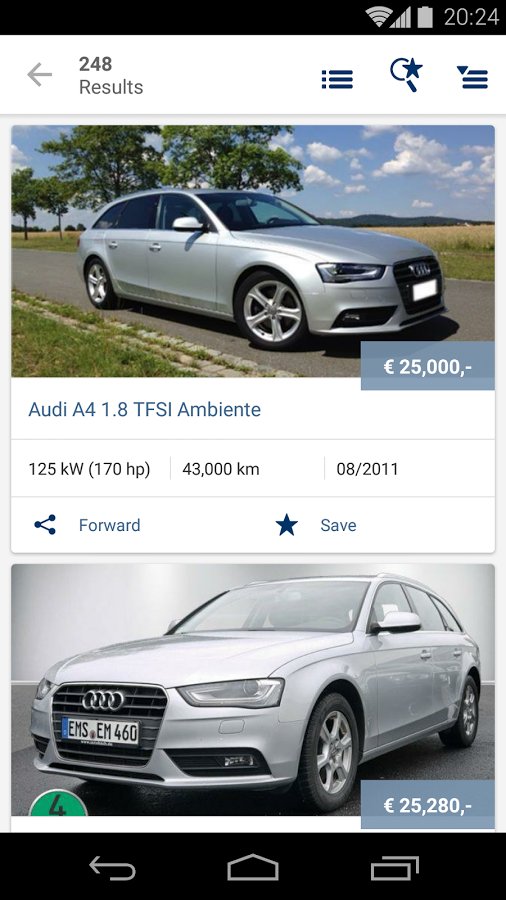 AutoScout24: mobile Auto Suche截图11