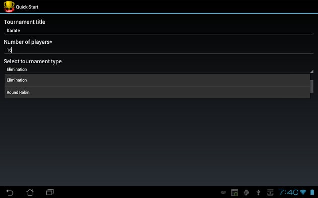Quick Tournament Maker Lite截图1
