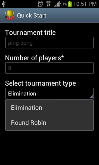 Quick Tournament Maker Lite截图3