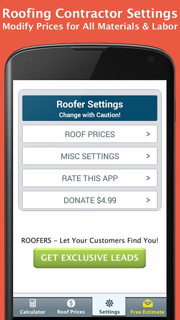 Roofing Calculator Free截图1