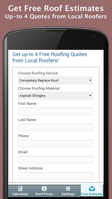 Roofing Calculator Free截图8