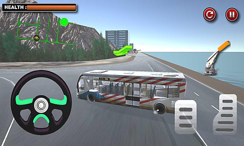 Hill Climb Bus Driver Sim 2016截图5