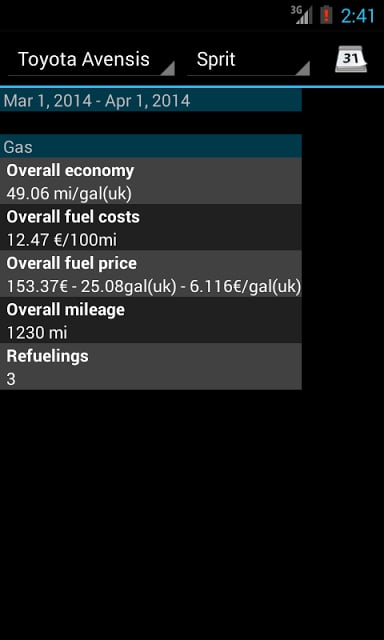 Refueling database截图5