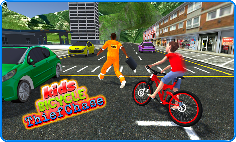 Kids Bicycle Rider Thief Chase截图3