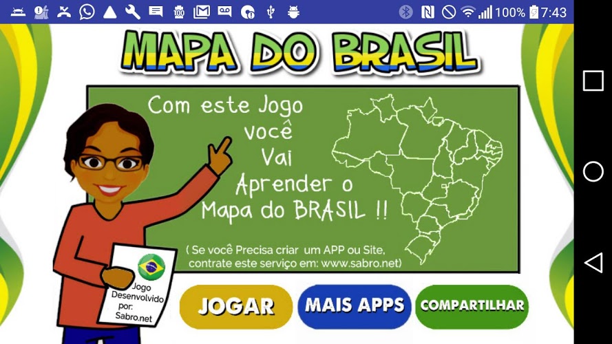 Jogo Mapa do Brasil截图1