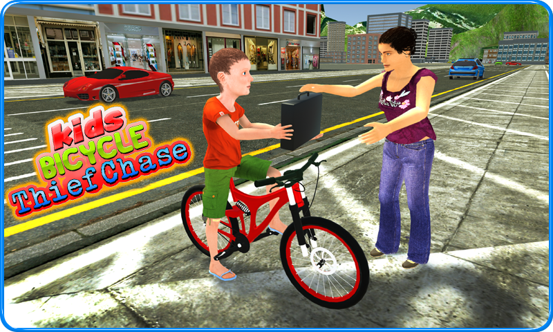 Kids Bicycle Rider Thief Chase截图2