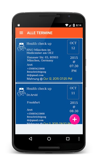 Arzttermin Erinnerung Lite截图5
