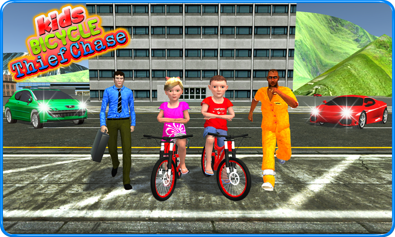 Kids Bicycle Rider Thief Chase截图5