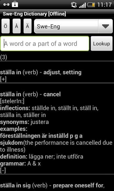 Swedish-English Dictionary截图1
